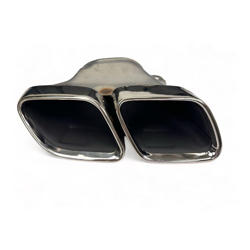 Mercedes C-Klasse W205 S205 Diffusor mit Auspuffblenden (Chrom) im C63 Look RS