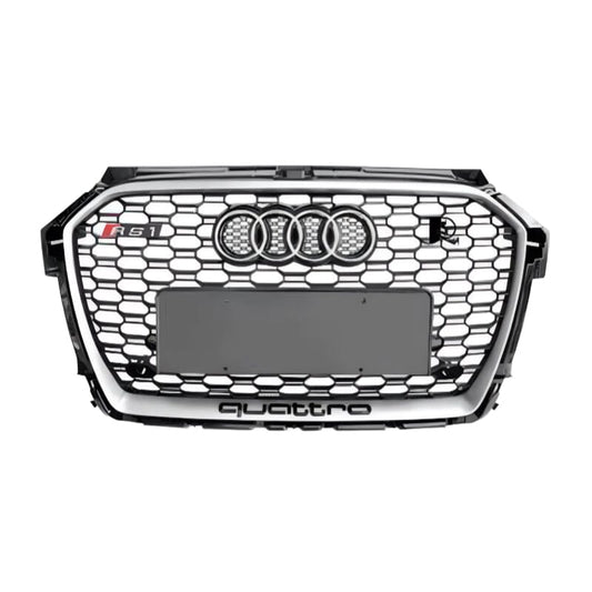 Audi A1 RS1 Optik Sportgrill Silber 2015 - 2018 RSHOP 