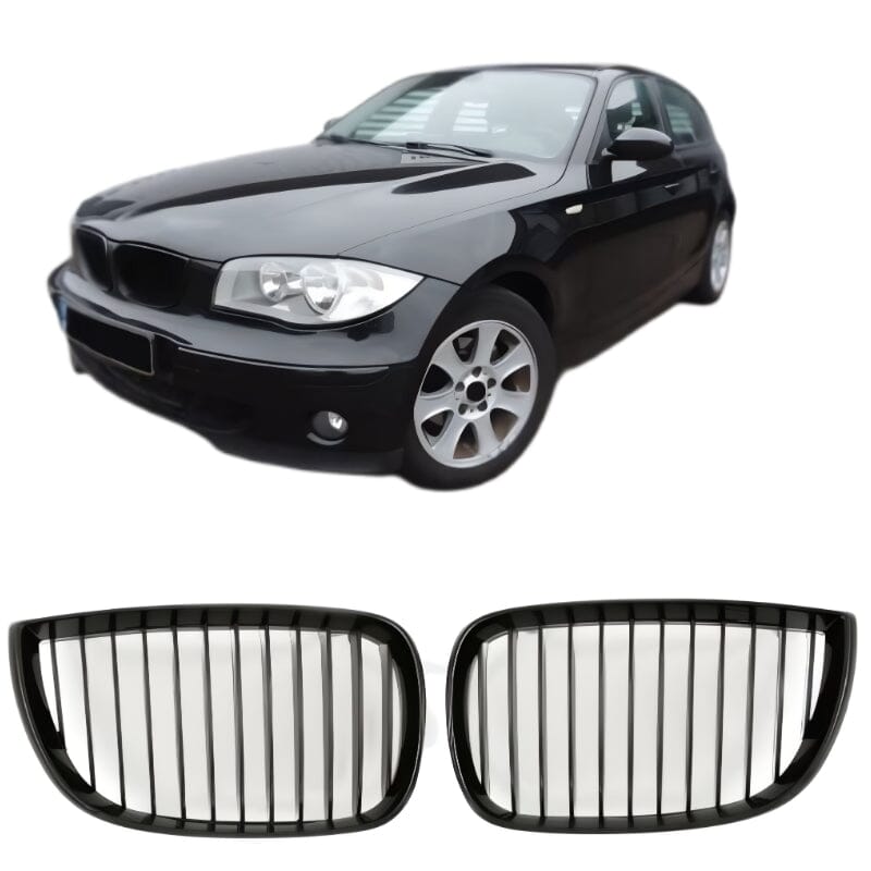 BMW 1ER E87 KÜHLERGRILL GLANZ SCHWARZ 2004-2007 - RSHOP