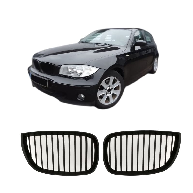 BMW 1ER E87 KÜHLERGRILL MATT SCHWARZ 2004-2007 - RSHOP