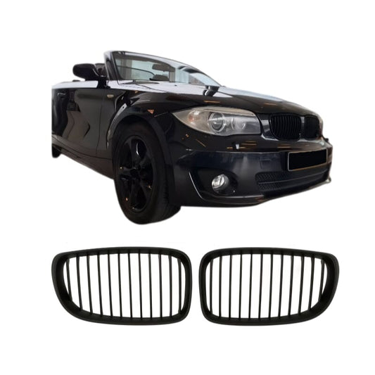 BMW 1ER E87 LCI E81 E82 E88 KÜHLERGRILL MATT SCHWARZ 2007-2011 - RSHOP