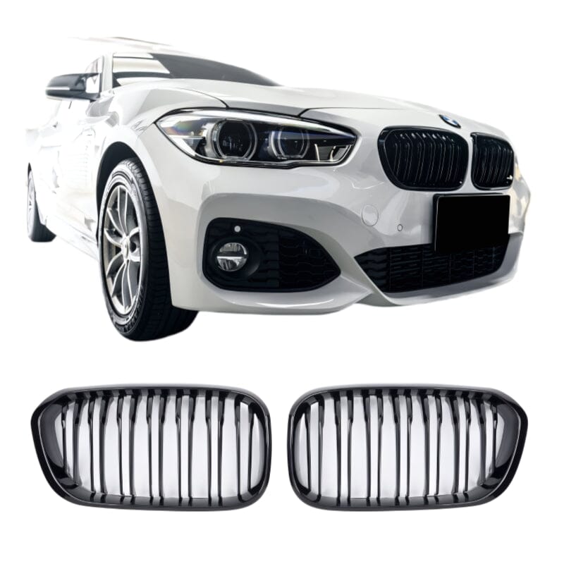 BMW 1ER F20 F21 KÜHLERGRILL DOPPELSTEG GLANZ SCHWARZ 2015-2019 - RSHOP