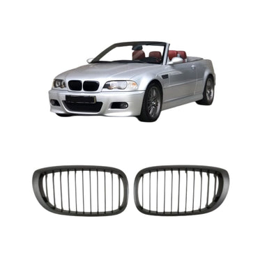 BMW 3ER E46 Coupé und Cabriolet LCI 2003-2007 GRILL GLANZ SCHWARZ - RSHOP