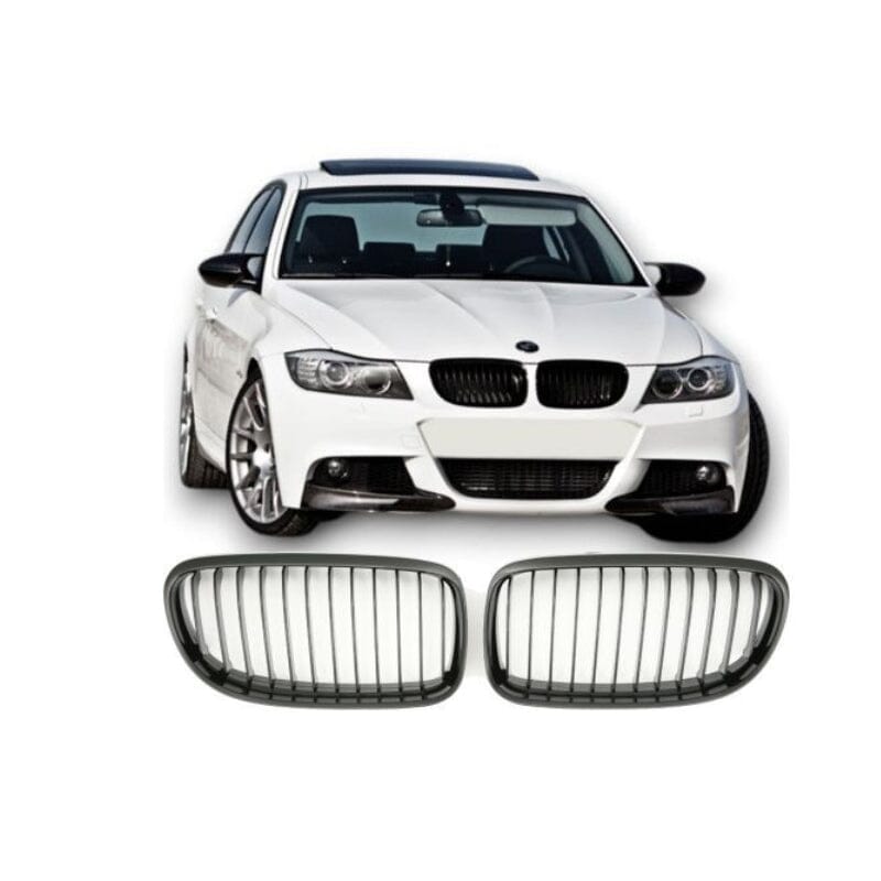 BMW 3er E90 E91 AB 08 SPORT KÜHLERGRILL GLANZ SCHWARZ - RSHOP