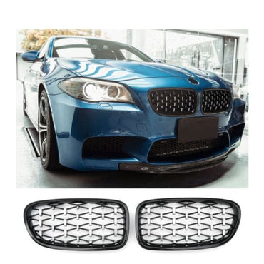 BMW 5ER F10 F11 KÜHLERGRILL DIAMANT GLANZ SCHWARZ - RSHOP