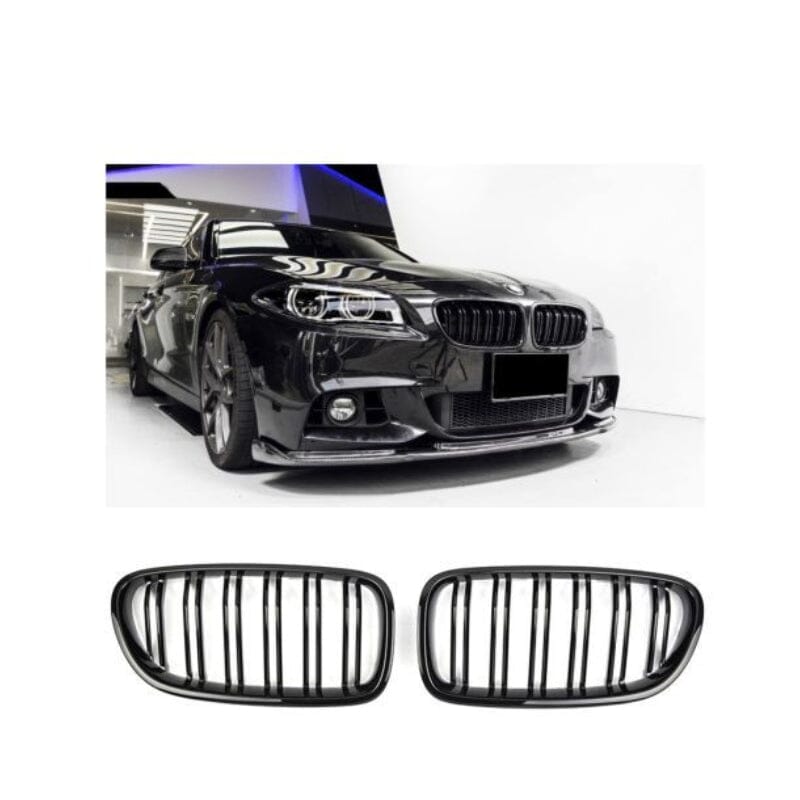 BMW 5ER F10 F11 KÜHLERGRILL DOPPELSTEG GLANZ SCHWARZ - RSHOP