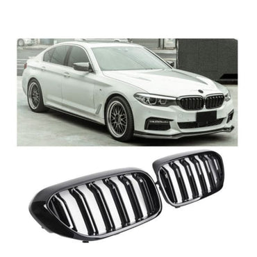 BMW 5ER G30 G31 KÜHLERGRILL DOPPELSTEG GLANZ SCHWARZ - RSHOP