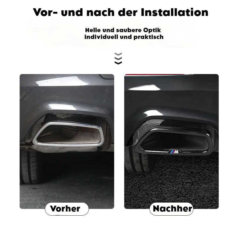 Edelstahl-Auspuffblende für BMW Modelle G30/G32, G20, G05/G06/G07, G01/G02 - RSHOP