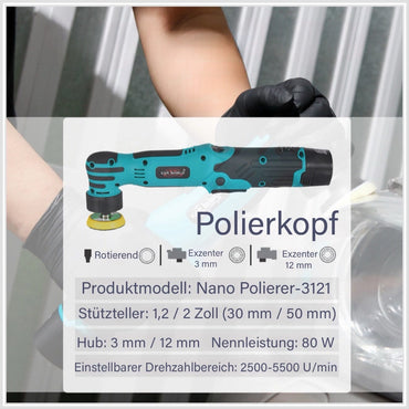 Kabelloser Mini Autopolierer, Orbital Poliermaschine für die Autopflege und Detailing - RSHOP