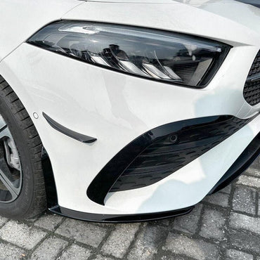 Mercedes A-Klasse W177 Aero Flaps Splitter vorne – schwarz – Facelift RS 