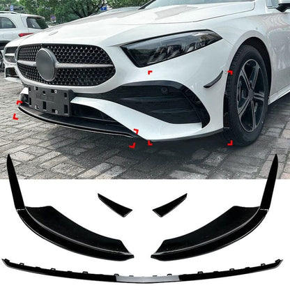 Mercedes A-Klasse W177 Aero Flaps Splitter vorne – schwarz – Facelift RS 