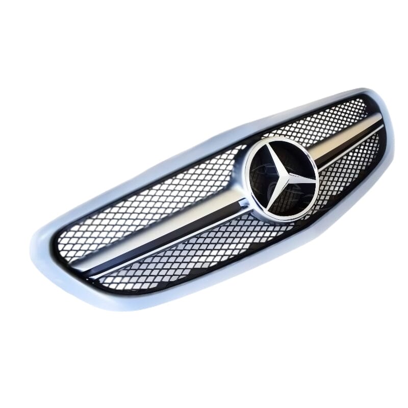 Mercedes C-Klasse W205 Classic Sportgrill Silber RSHOP 