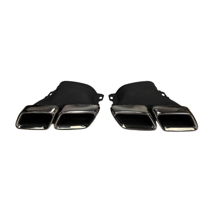 Mercedes C-Klasse W205 Diffusor + Auspuffblenden 2x2 Chrom – Serienausstattung RS 