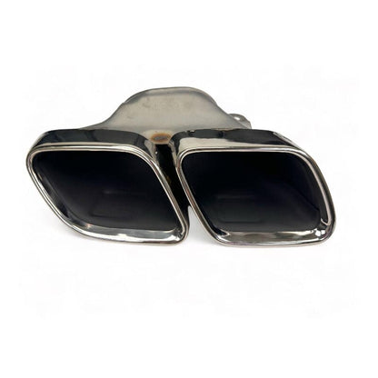 Mercedes C-Klasse W205 S205 Diffusor mit Auspuffblenden (Chrom) im C63 Look RS 