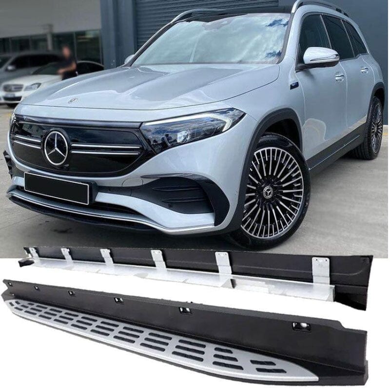 Mercedes EQB X243 Alu Trittbretter (Side Steps) mit Anti-Rutsch Noppen RS 