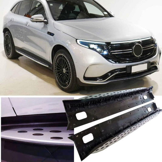 Mercedes EQC N293 Alu Trittbretter (Side Steps) mit Anti-Rutsch Noppen RS 