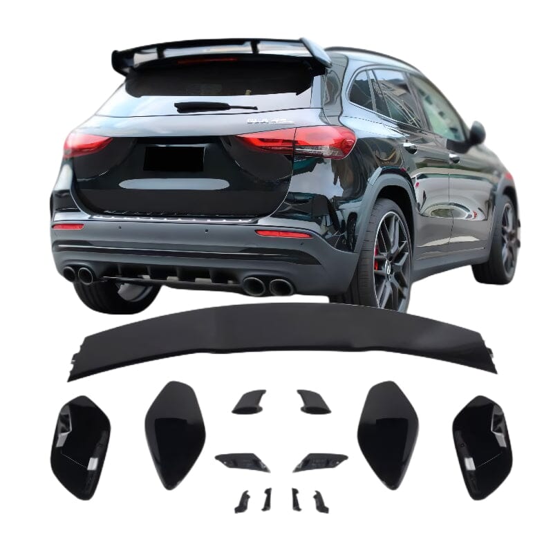 Mercedes GLA H247 Heckdachspoiler AMG Optik Schwarz RSHOP 