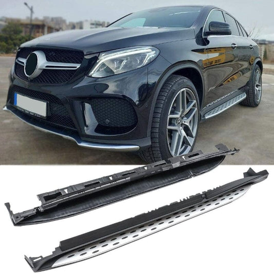 Mercedes GLE Coupe W166 C292 Alu Trittbretter (Side Steps) mit Anti-Rutsch Noppen 2015–2019 RS 