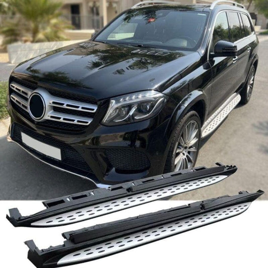 Mercedes GLS X166 Alu Trittbretter (Side Steps) mit Anti-Rutsch Noppen 2016–2019 RS 