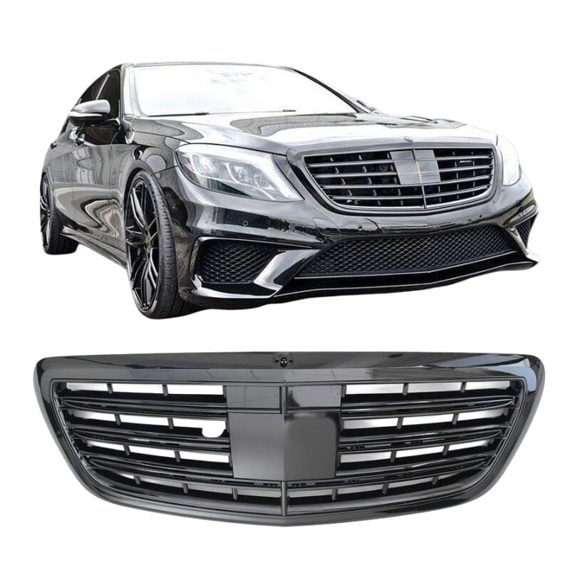 Mercedes S-Klasse W222 Sportgrill Schwarz Glanz – kompatibel mit Nachtsichtfunktion RS 