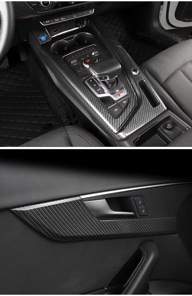 Premium Carbon Interieur Set - 23-teilig für Audi A4 (2017-2022) - Hochwertige ABS Kohlefaserveredelung - RSHOP