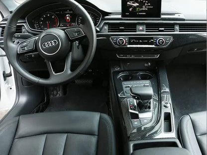 Premium Carbon Interieur Set - 23-teilig für Audi A4 (2017-2022) - Hochwertige ABS Kohlefaserveredelung - RSHOP