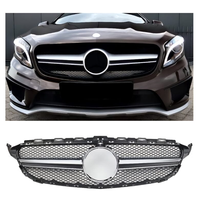 Sport Kühlergrill Silber - Mercedes GLA X156 RSHOP 