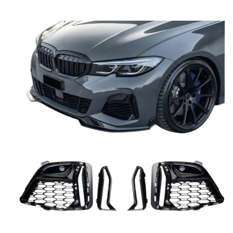 Stossstange Gitter M340i OPTIK SCHWARZ passt für BMW 3er G20 G21 vor-LCI mit M-Sport paket 2019-2022 - RSHOP